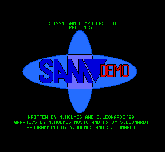 Official Sam Computers Coupé Demo World of SAM